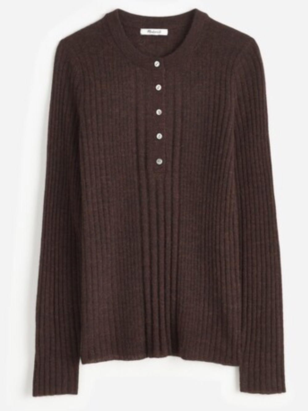 Madewell // Alpaca-Blend Henley Sweater